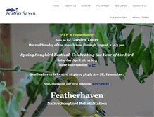 Tablet Screenshot of featherhaven.org